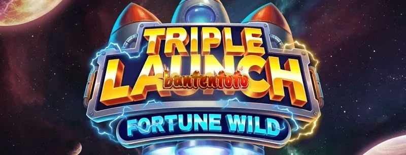 Tampilan visual slot Triple Launch Fortune Wild dengan tema futuristik